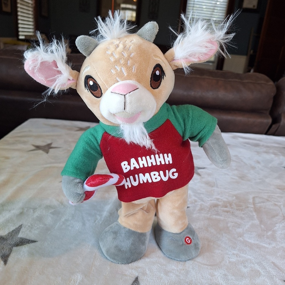 Gemmy Screaming Goat Joyful Holiday Dancing Singing Christmas Jingle Bells